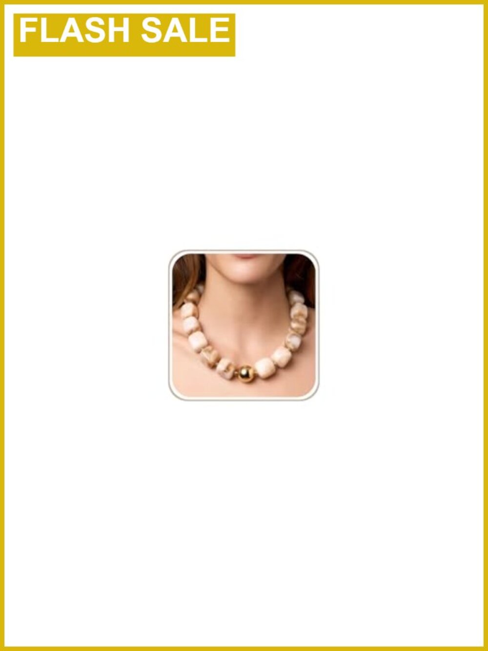 Chunky Acrylic Resin Bead Statement Choker Necklace Gold Plated Stainless Steel